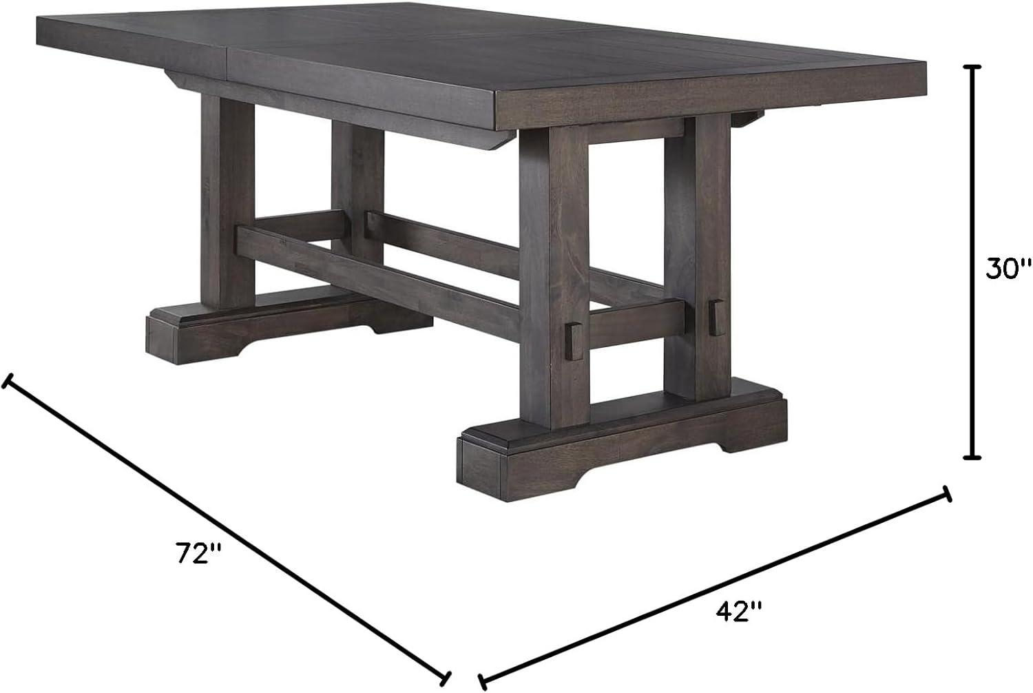 Napa Dining Table Dusky Cedar - Steve Silver Co.: Expandable, Seats 10, Farmhouse Style