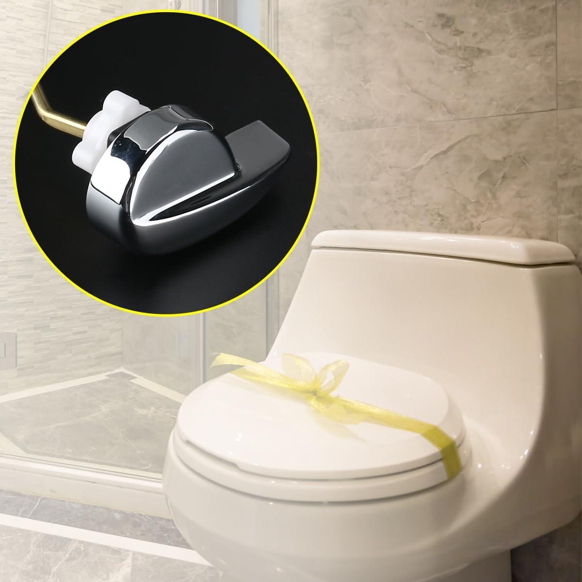 Toilet Flush Lever Handle Universal Toilet Handle Replacement for Toilet Tank (Side Mount)