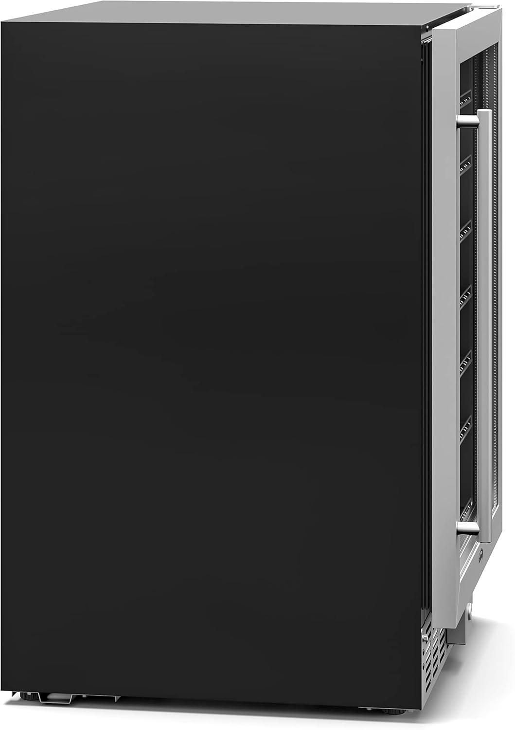 KoolMore 23.4 in. Stainless Steel, Solid-Door Built-In Refrigerator and Beverage Cooler, 5 Cu. ft.