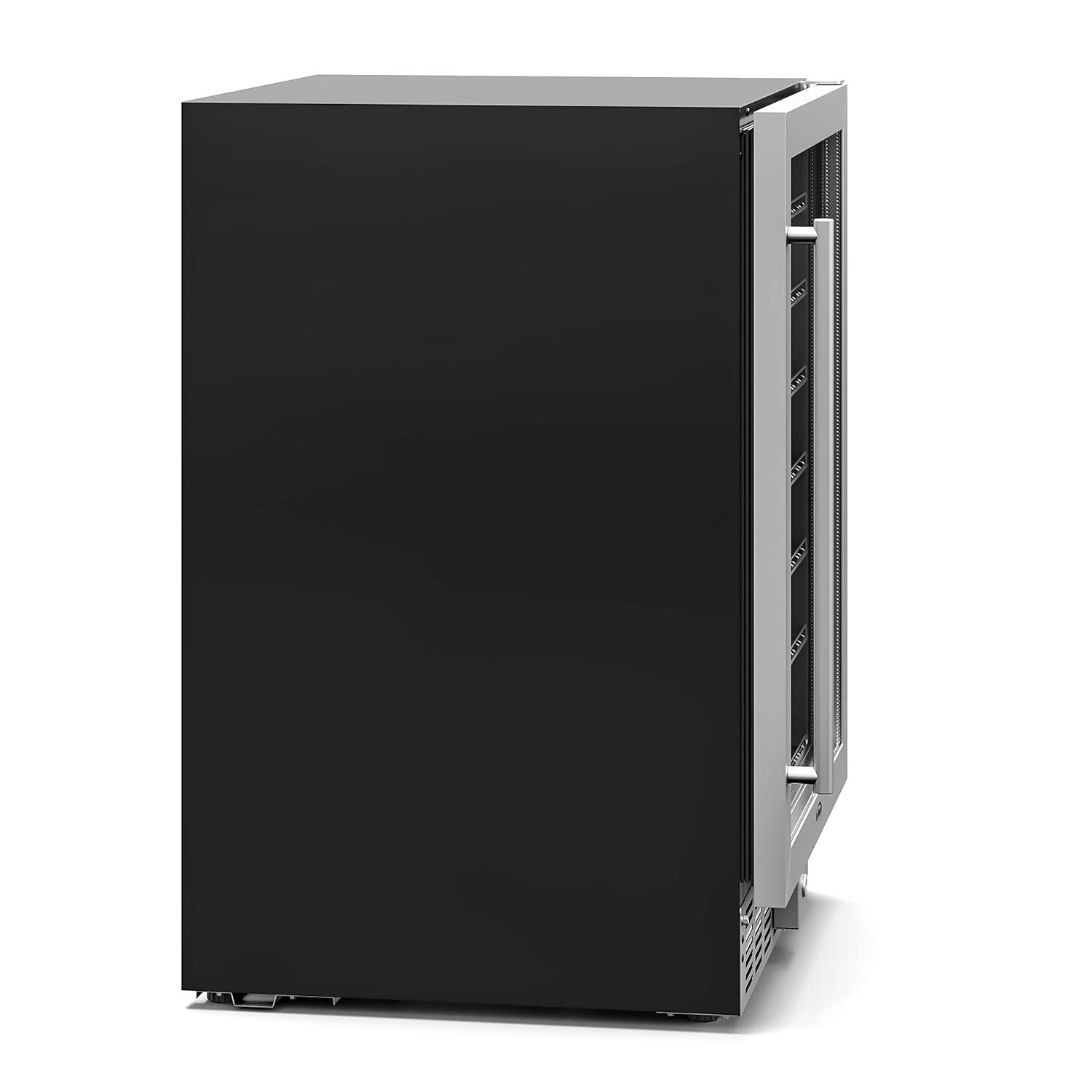KoolMore 23.4 in. Stainless Steel, Solid-Door Built-In Refrigerator and Beverage Cooler, 5 Cu. ft.