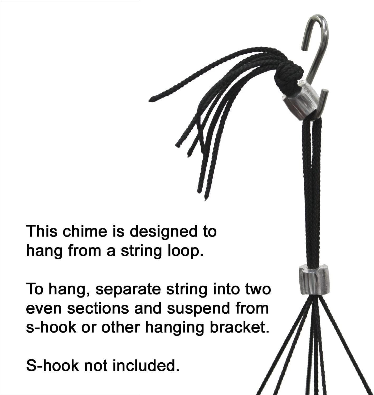 Woodstock Windchimes Bells of Paradise Silver 44", Wind Chimes For Outside, Wind Chimes For Garden, Patio, and Outdoor Decor, 44"L