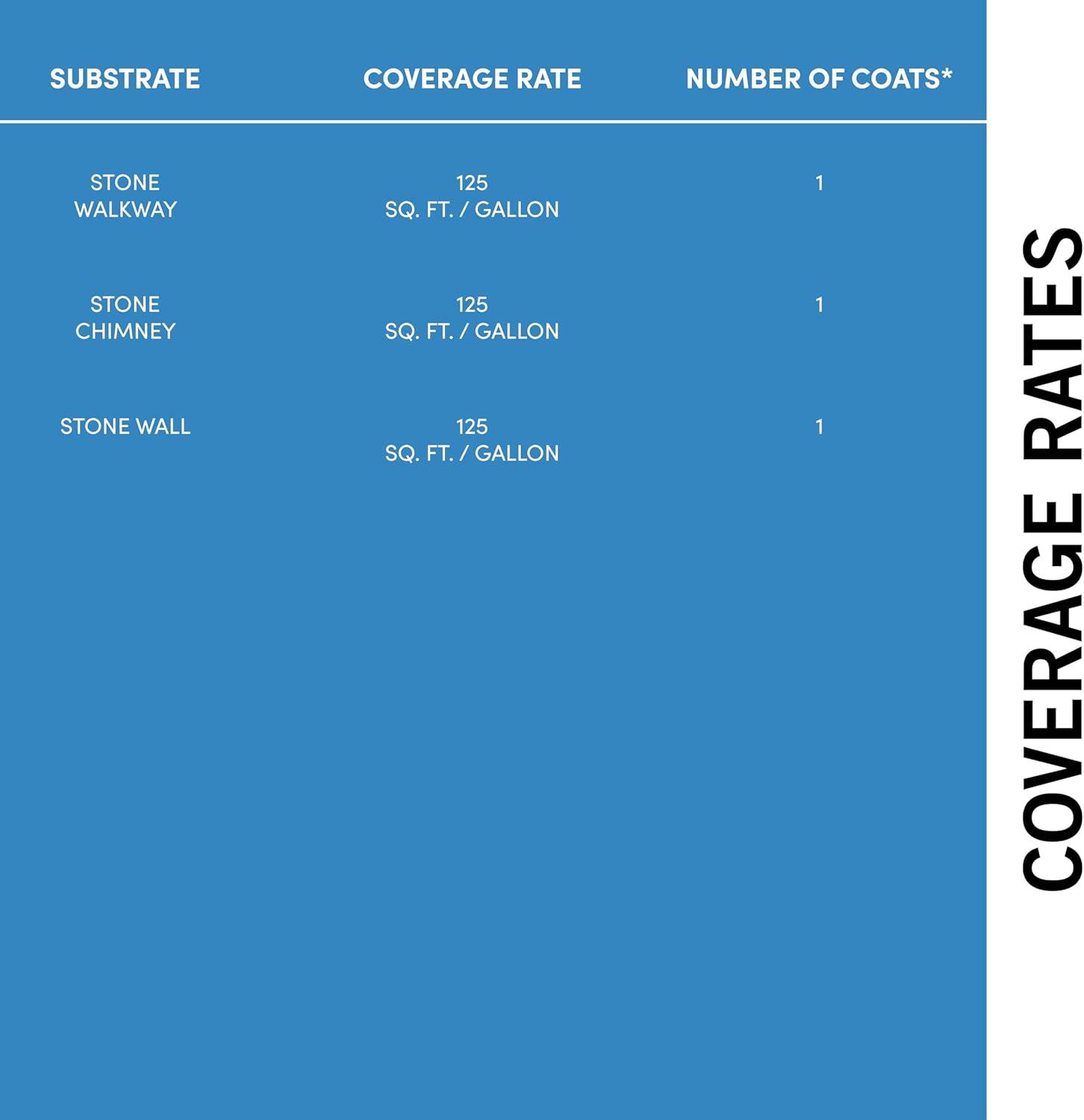 Rainguard Water Sealers SP-6004, Silicone, Clear Stone Industrial Sealant, 1 gal
