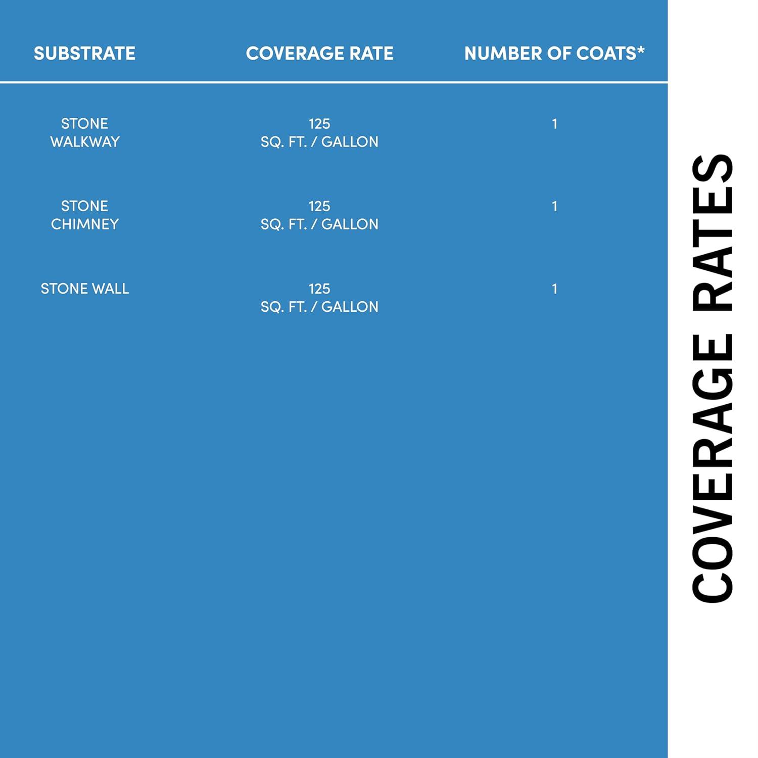 Rainguard Water Sealers SP-6004, Silicone, Clear Stone Industrial Sealant, 1 gal