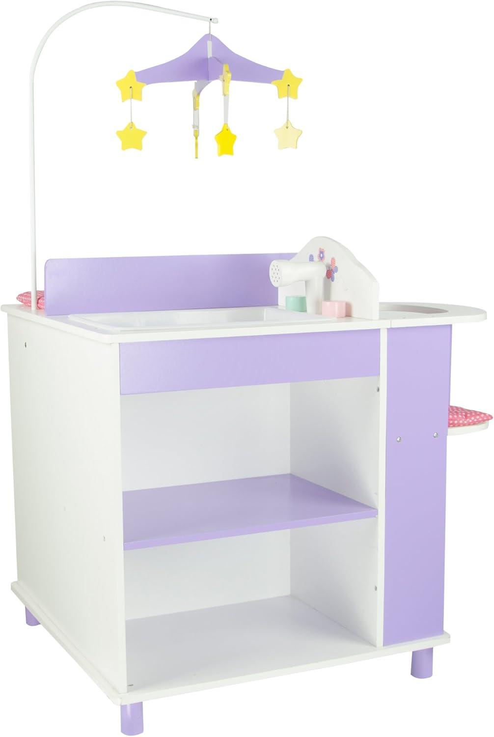 Teamson Kids Olivia's Little World Wooden Doll Changing Station