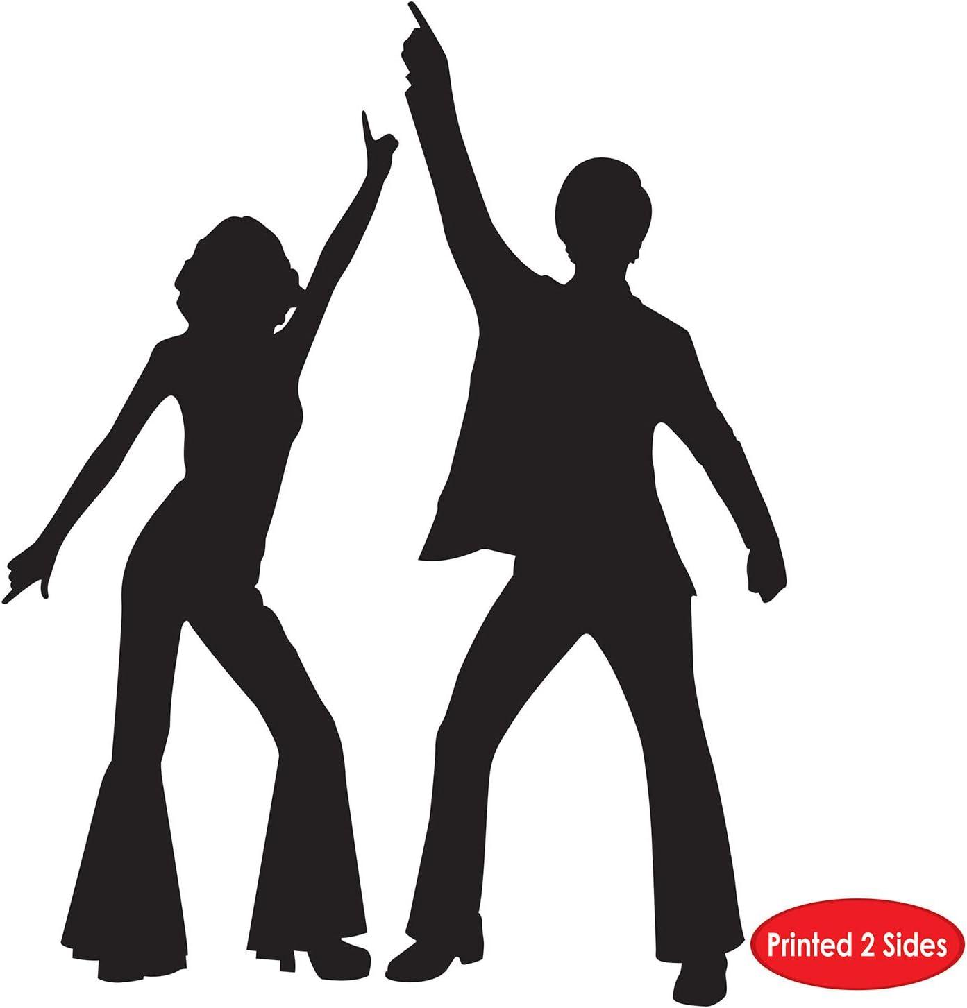 Beistle Disco Silhouettes, 32.75" & 36.5", (4/Pkg) Multicolored