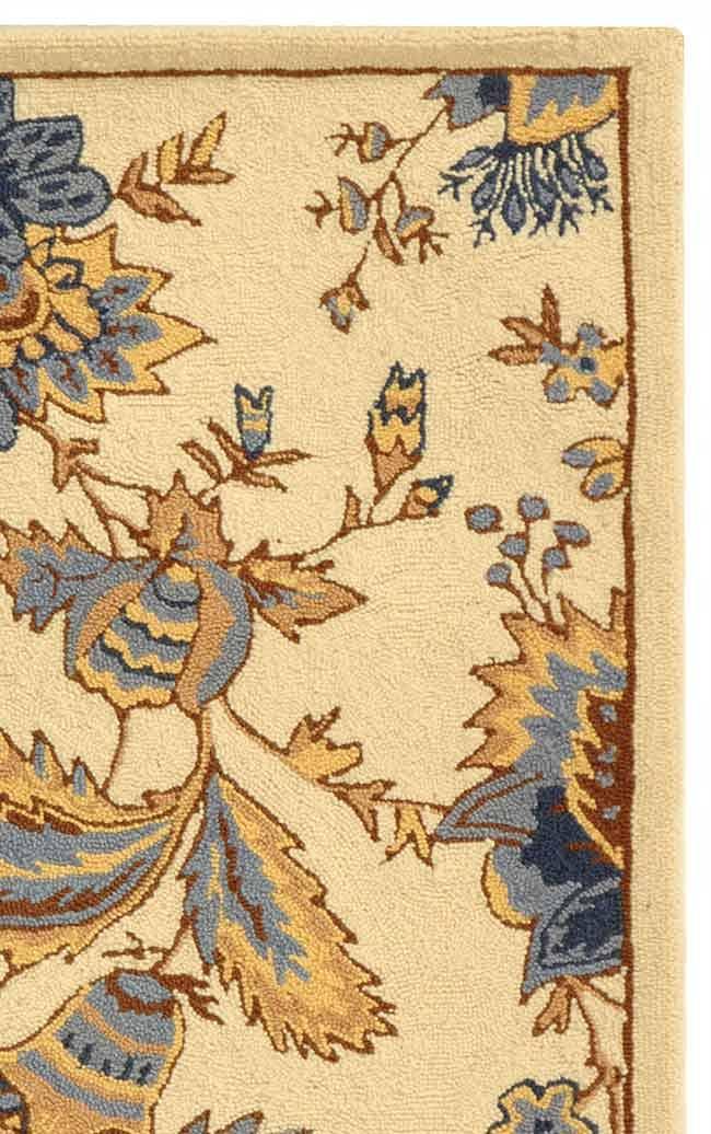SAFAVIEH Chelsea Garrick Floral Wool Area Rug, Ivory, 1'8" x 2'6"
