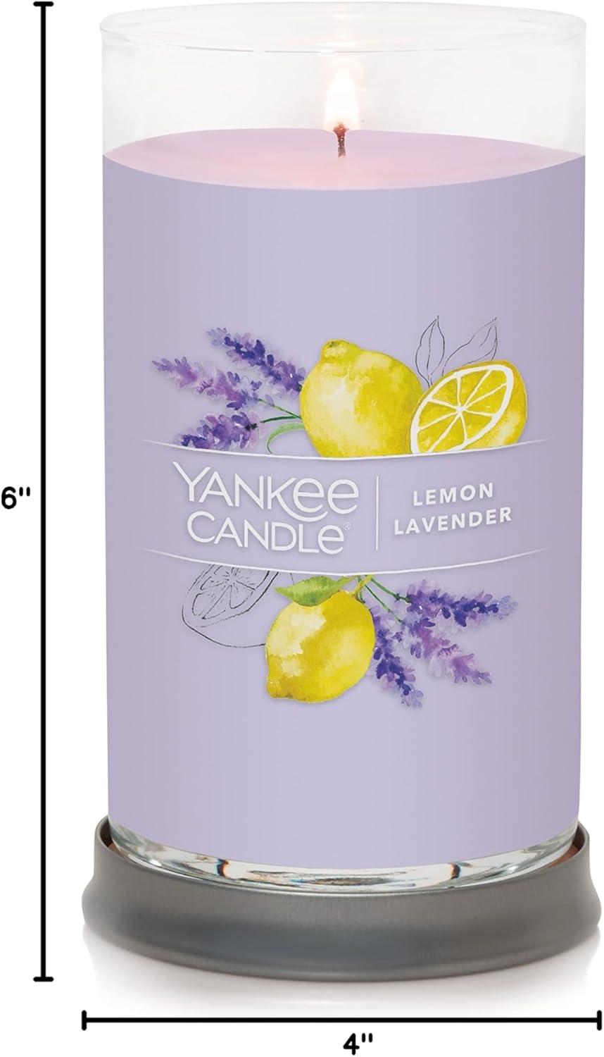 Yankee Candle Lemon Lavender Signature Medium Pillar Candle, 14.25oz