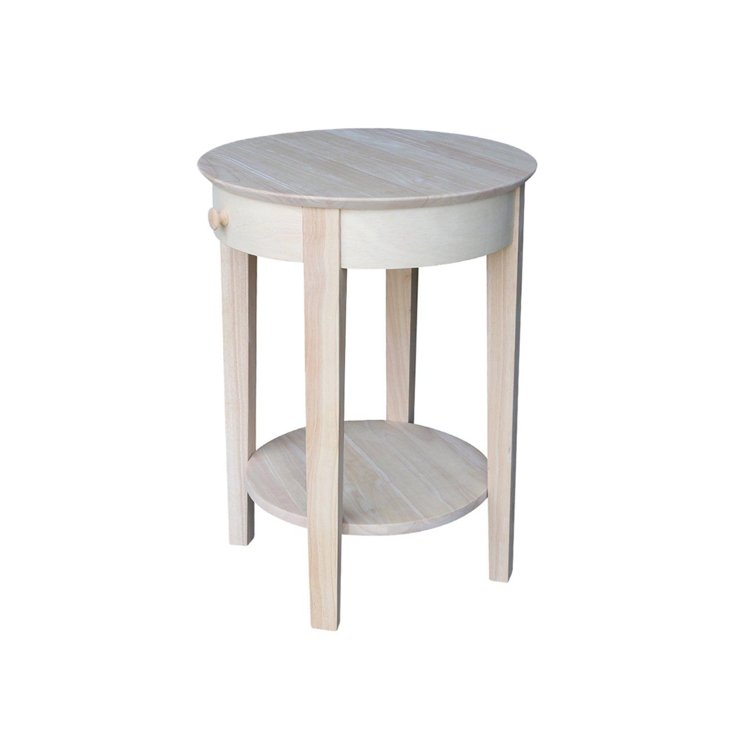 International Concepts Phillips Accent Table Includes Drawer