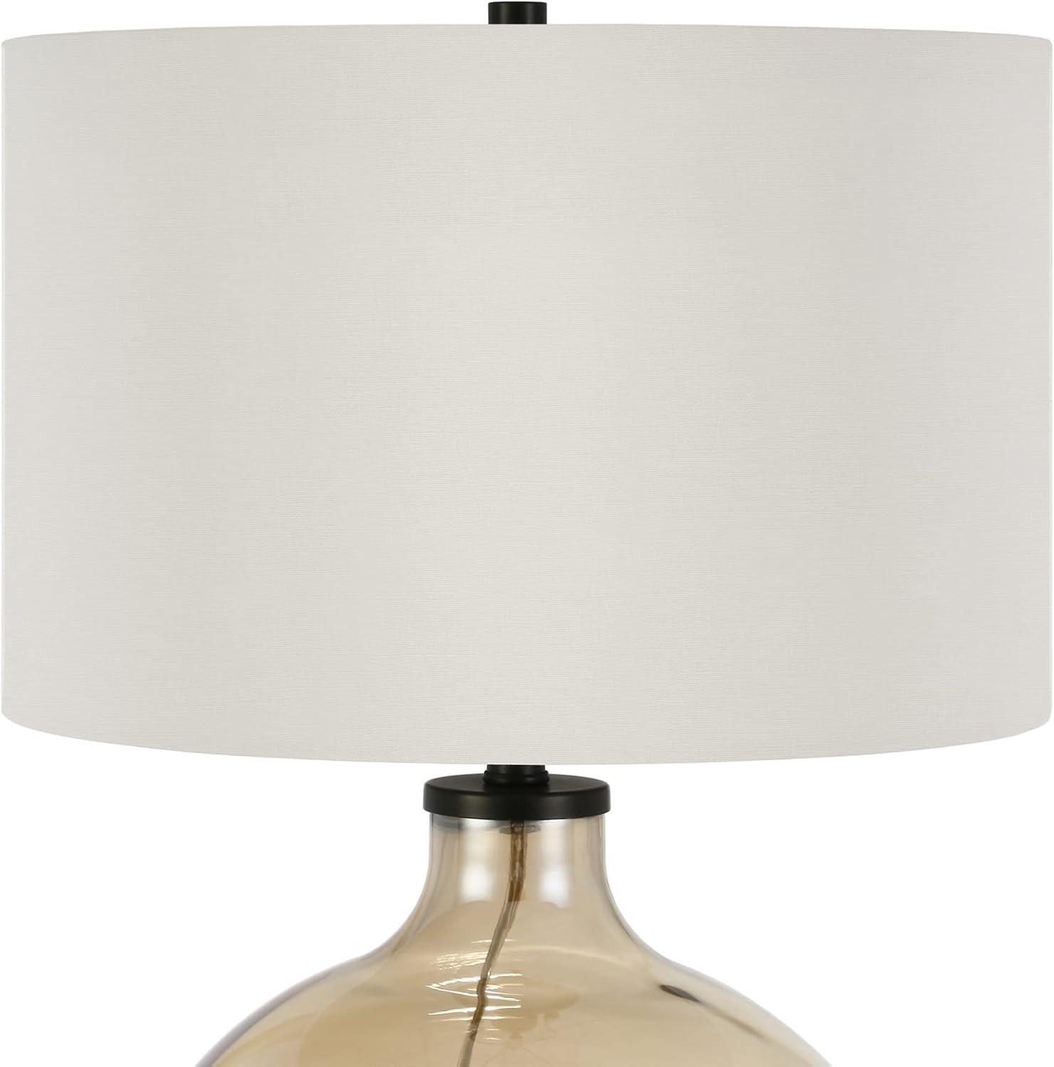 Elysian Bronze 23" Smart Table Lamp with Linen Shade