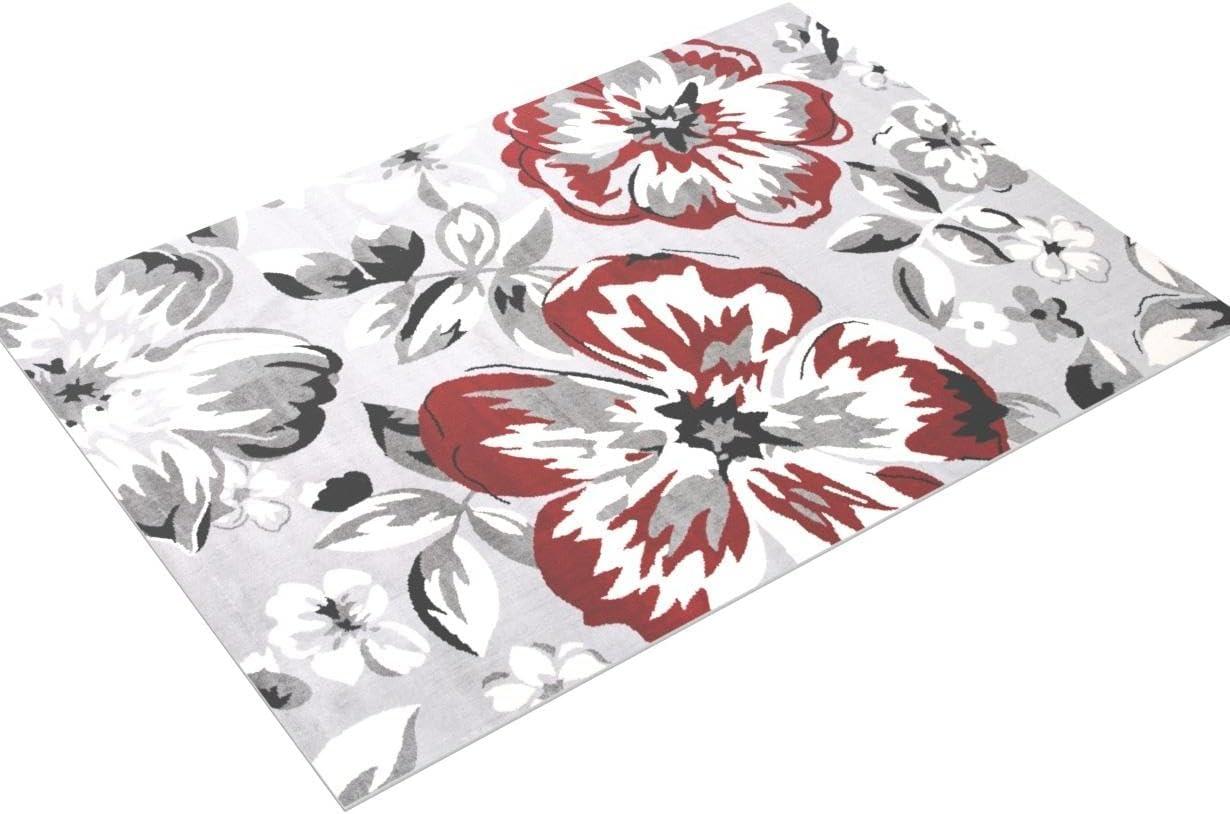 World Rug Gallery Modern Floral Desing Area Rug