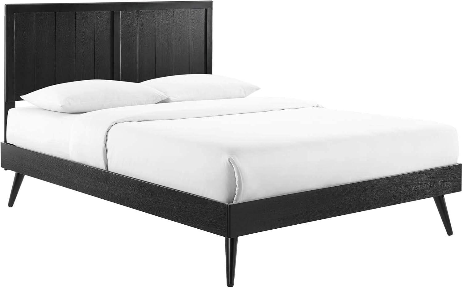 Modway Alana Wood Platform Bed with Splayed Legs