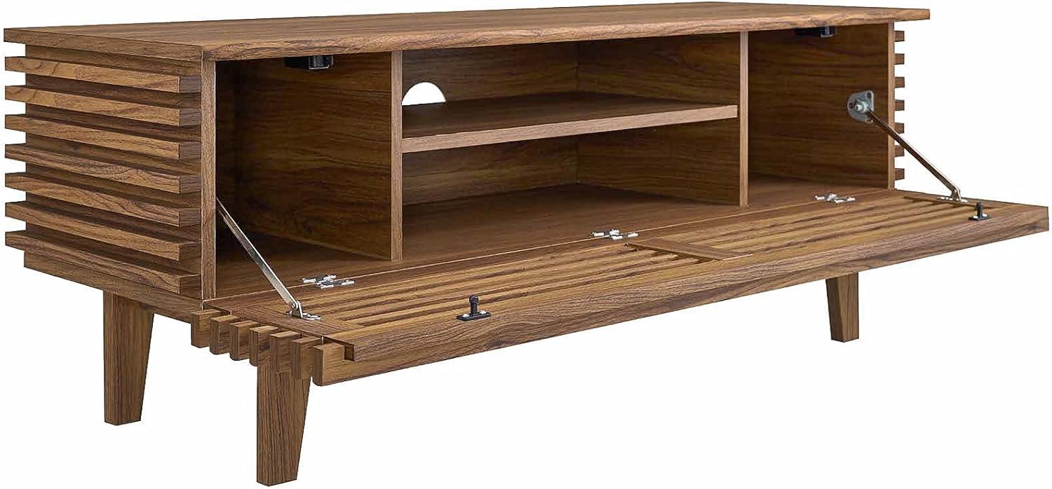 Modway Render 46" Modern Wood TV Stand for TVs up to 50" in Walnut