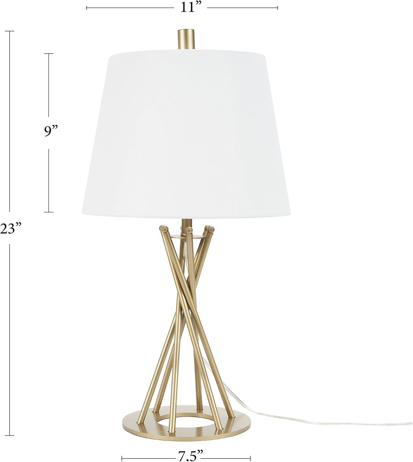 23" Gold Metal Twist Table Lamp - Nourison