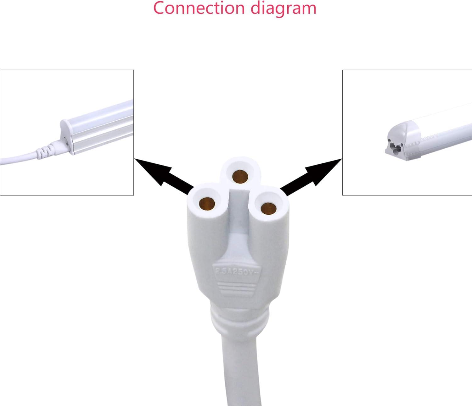 11ft White Power Cord with On/Off Switch for LED Lights