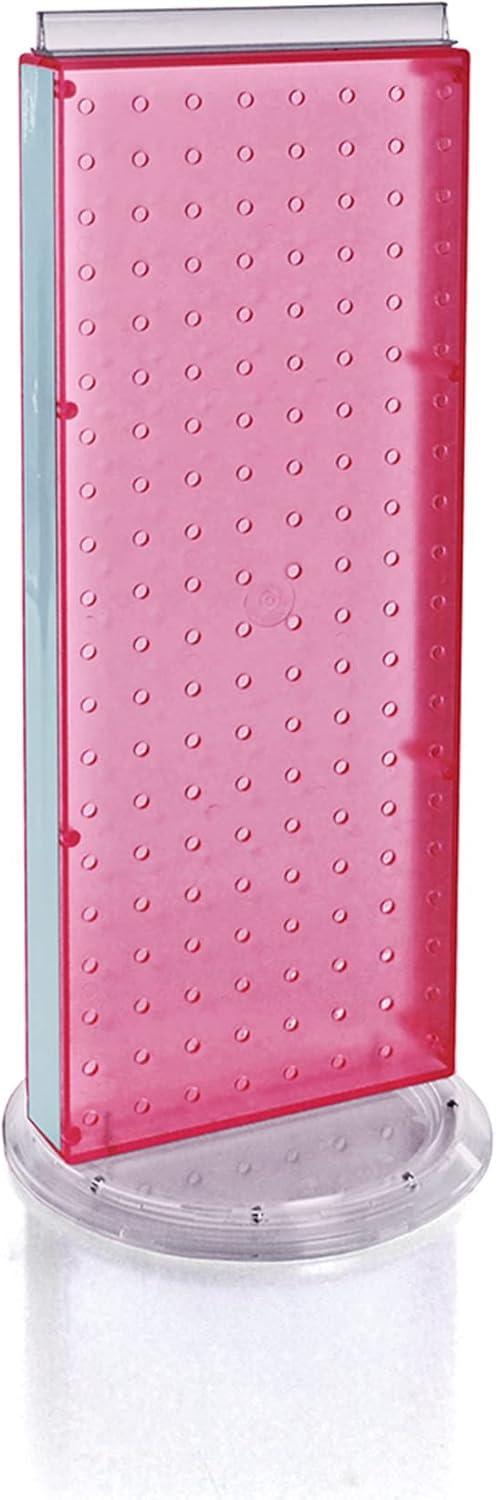 Azar Displays 700508-PNK Revolving 8"W x 20.625"H Pegboard Counter Display