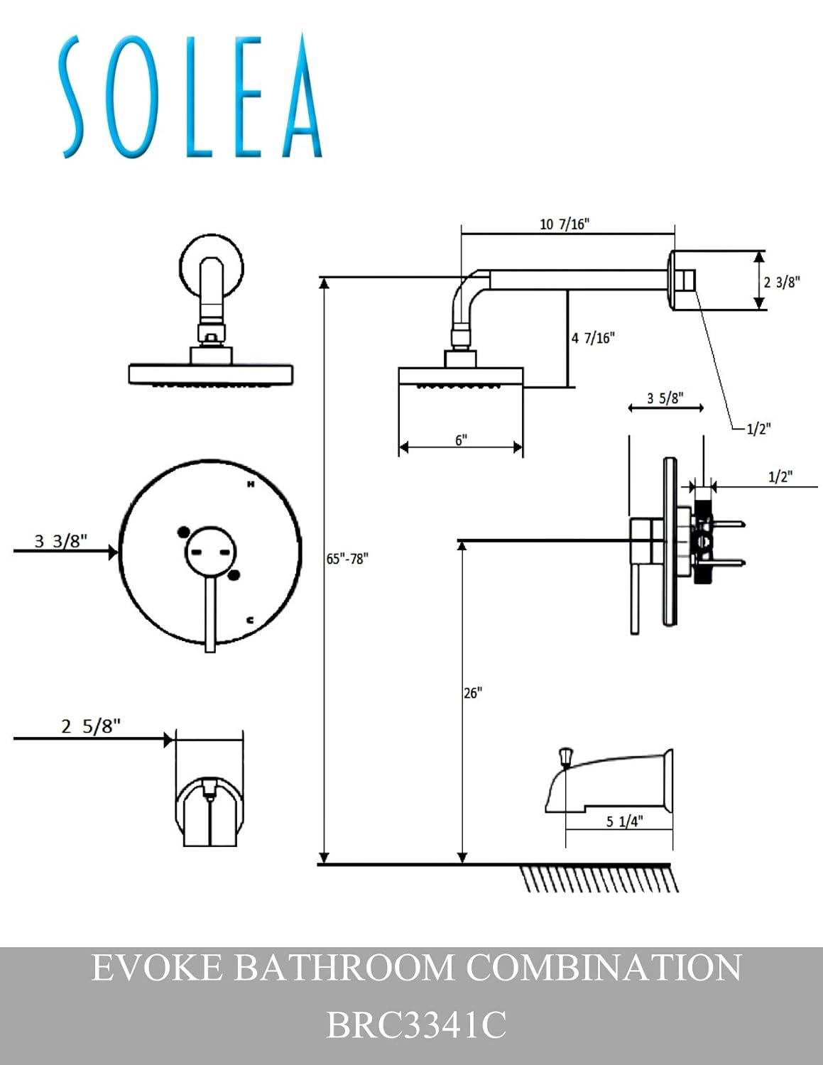 Safavieh Solea Evoke Bathroom Combination in Chrome