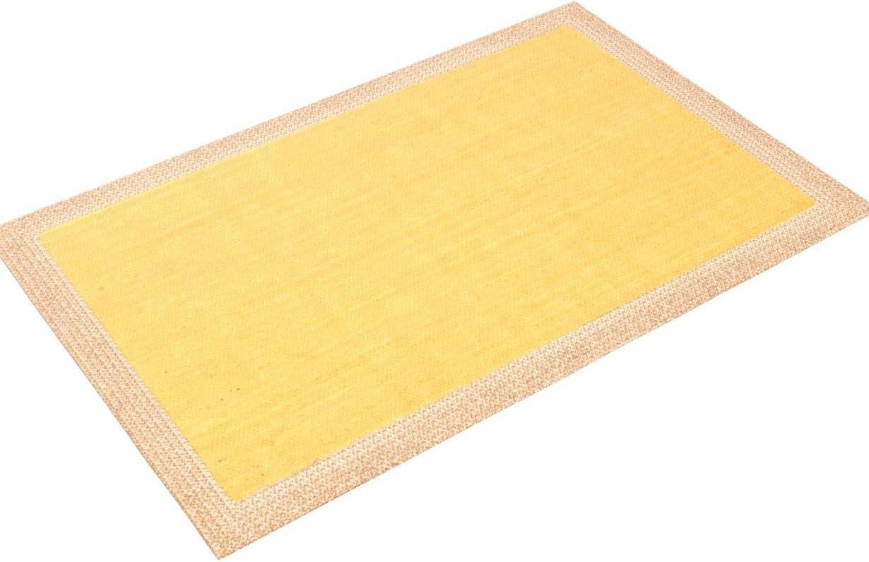 Unique Loom Braided Jute Goa Border Indoor Flatweave Braided Area Rug