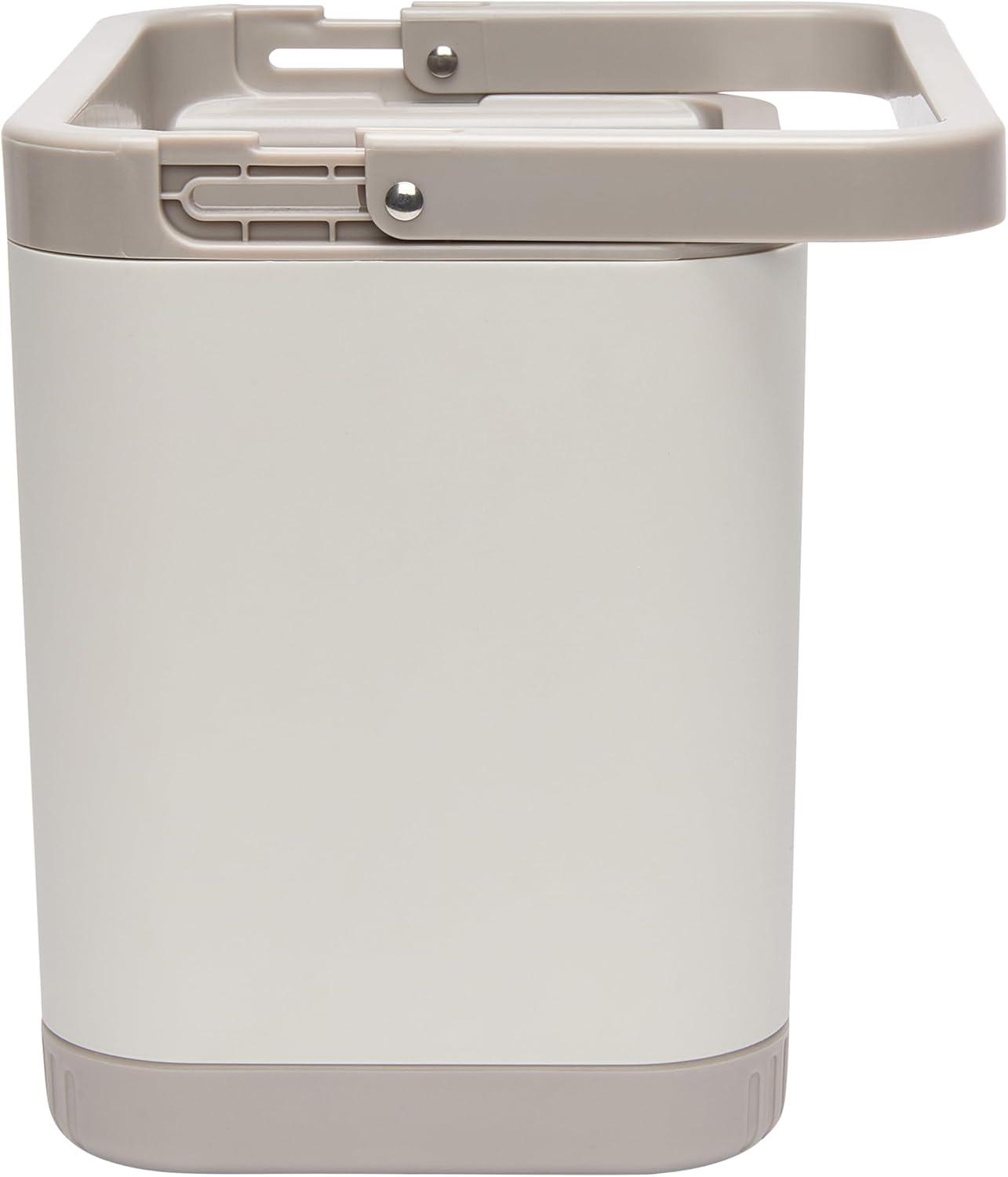 Clorox KeptClean Kitchen Sink Organizer – Space-Saving Organization of Dish Soap, Scrub Brushes, and Dish Towels, Fold-Down Shelf for Sponges and Jewelry, Drainage Tray – Steel