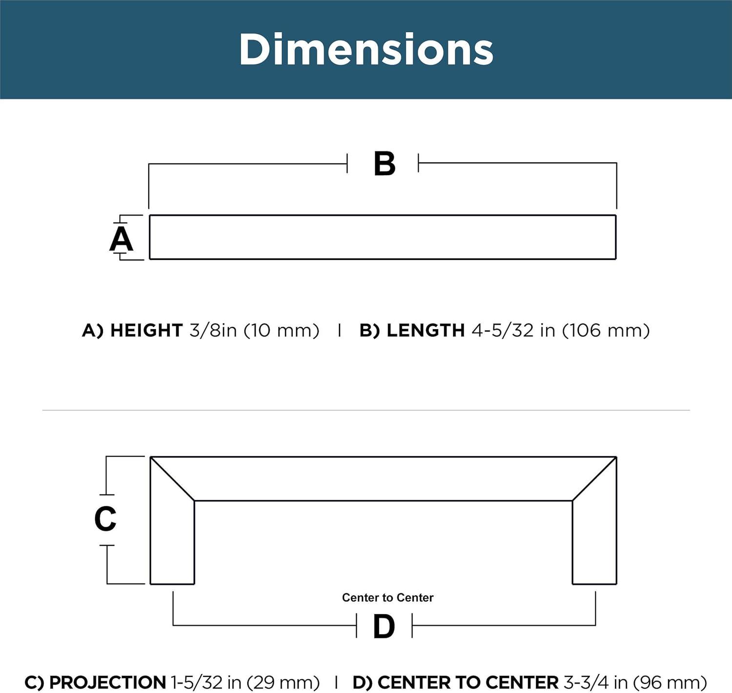 Franklin Brass Handle Pull (Set of 10)
