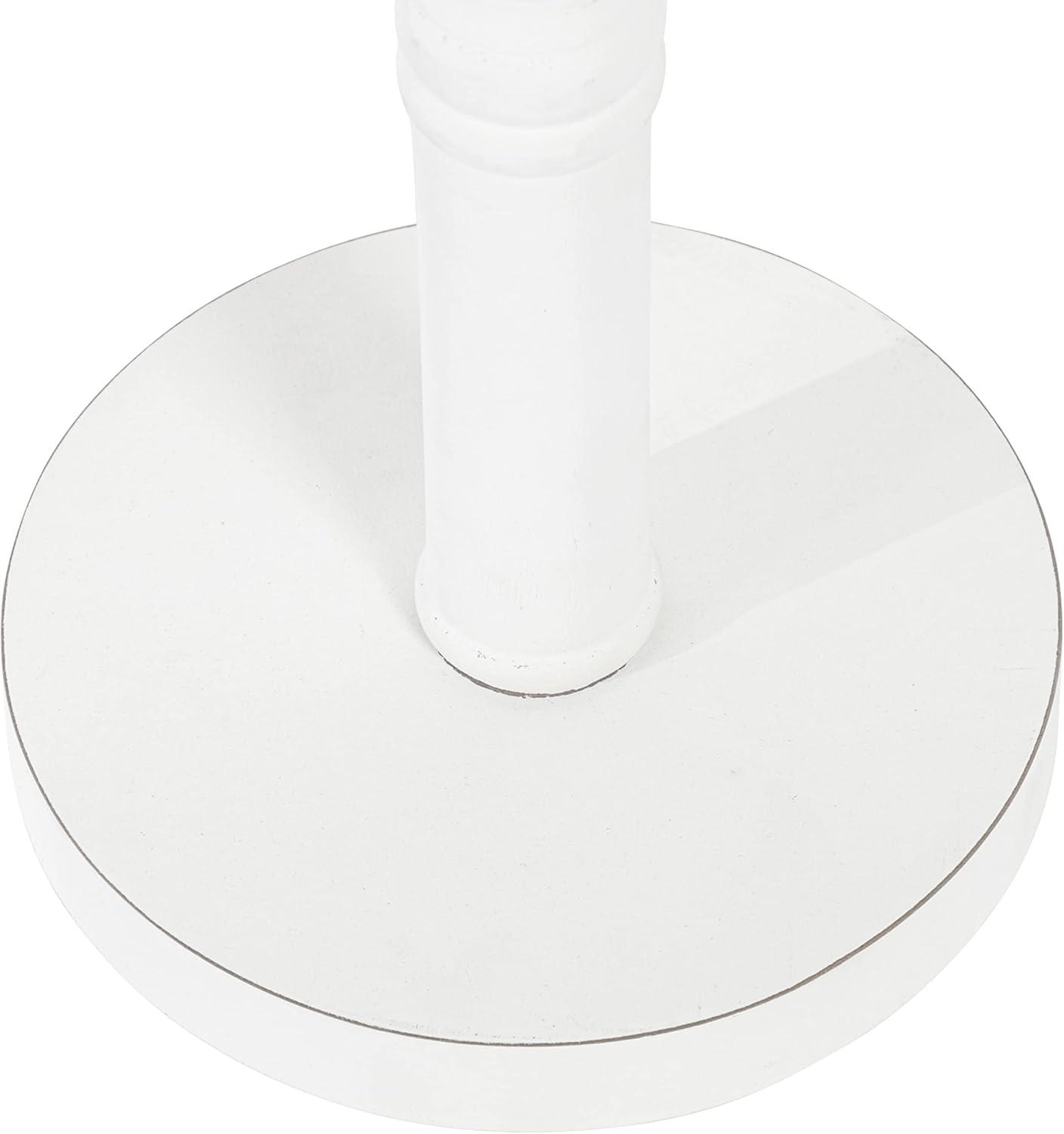 Kate and Laurel Bellport Square Wood Drink Table, 10x10x22, White