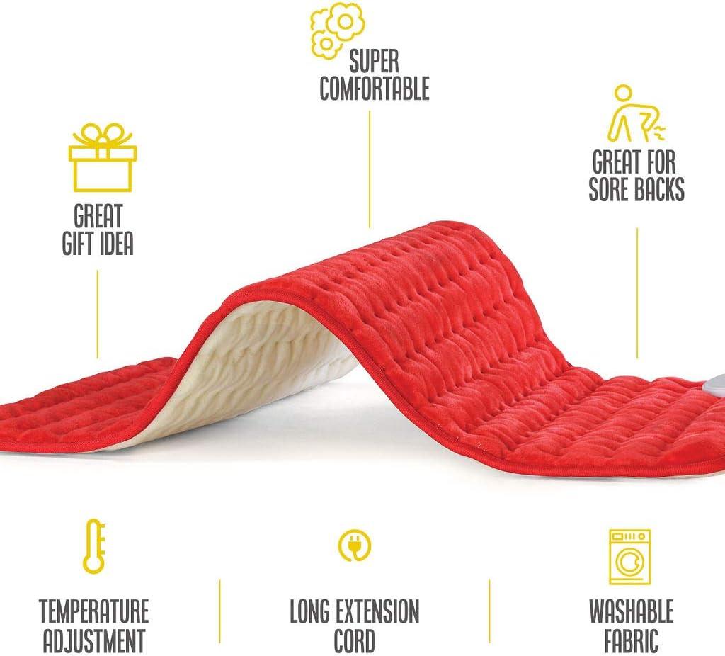 Heating pad Electric Heating pad Best Heating pad for Back Pain and Cramps Relief 2 Hour auto Off Measures Moist Heating pad Many Adjustable Setting