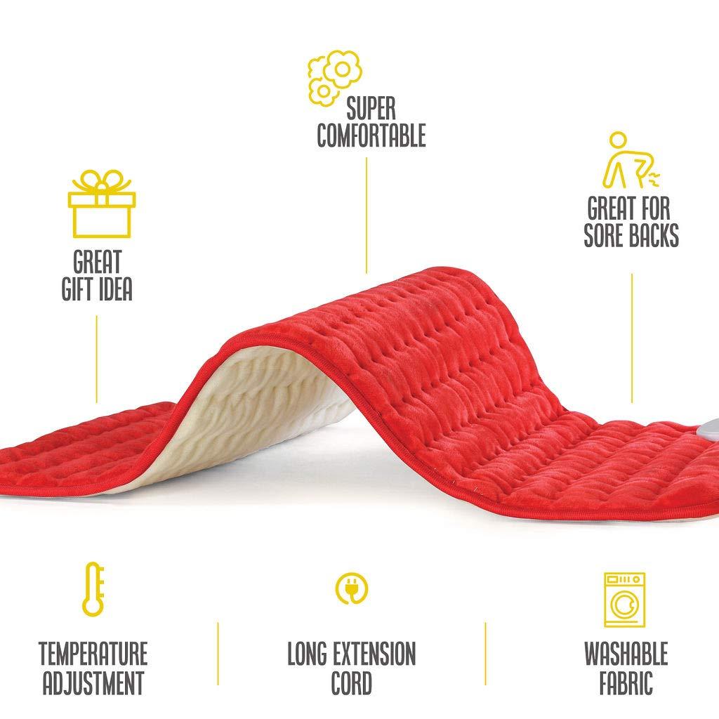 Heating pad Electric Heating pad Best Heating pad for Back Pain and Cramps Relief 2 Hour auto Off Measures Moist Heating pad Many Adjustable Setting