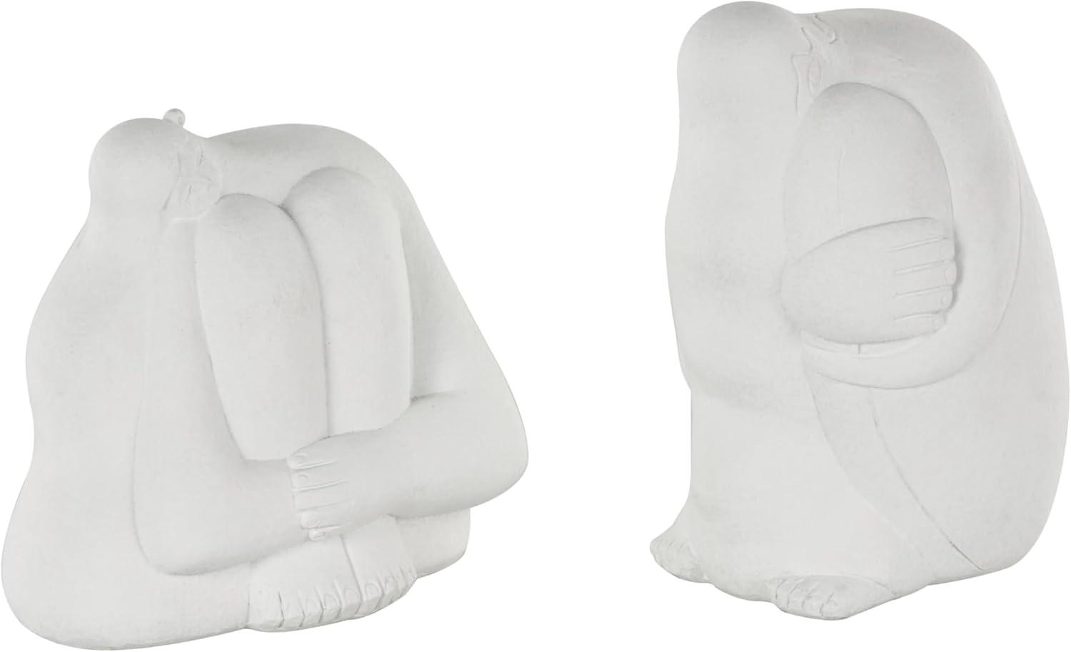Brayden Studio® Buncie Ceramic Nesting Family People Decorative Cream Sculpture Set