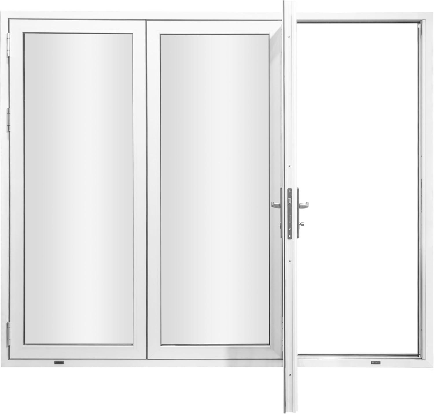 FOREVERDOORS Foever Doors 3 Panel, Folded Out, Folding Patio Door, Aluminum Folding Door