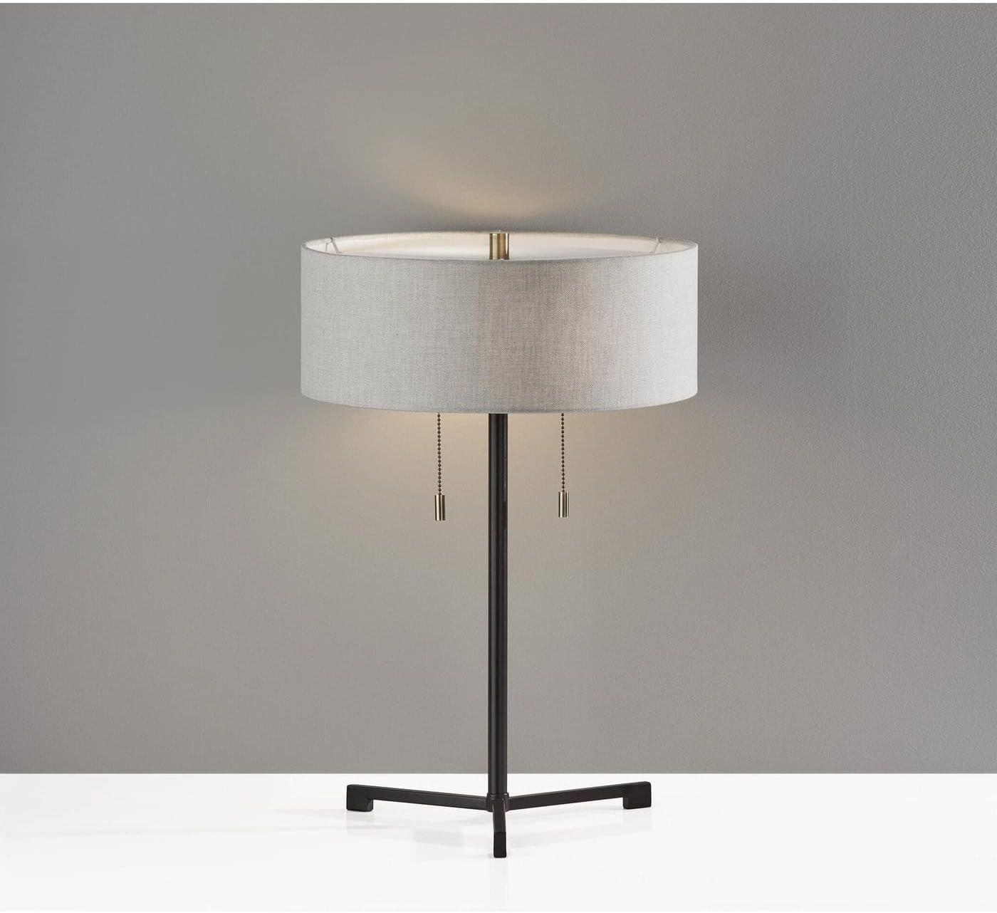 Adesso Wesley Table Lamp, Black