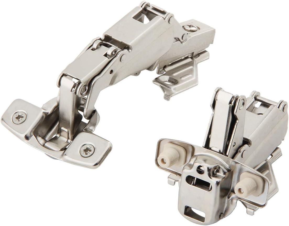 Silverline Lazy Susan Corner Hinge Clip On 165 Angle Cabinet Hardware with Face Frame Base Plate 1 Pair