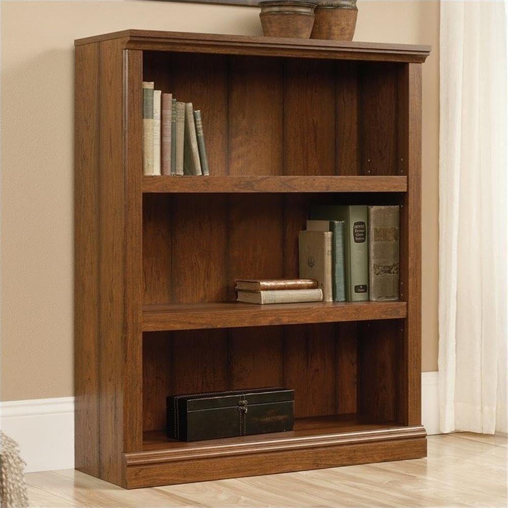 Sauder Select 3 Shelf Bookcase, Washington Cherry Finish