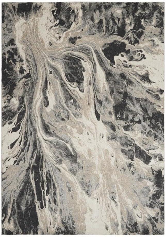 Inspire Me Home Decor Elegance Modern Marbled Indoor Area Rug