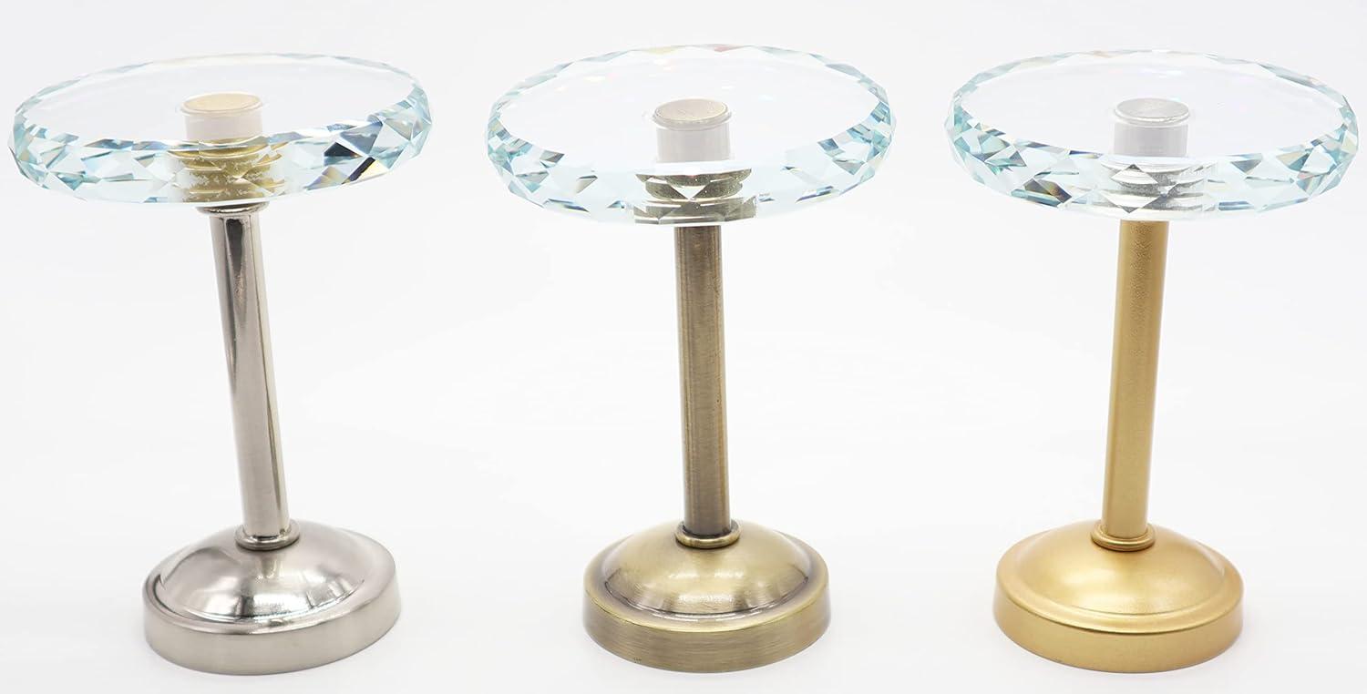 MERIVILLE Set of 2 Fleur Crystal Window Drapery Medallion Holdbacks, Curtain Tiebacks, Wall Hook, Tassel Holder, Gold