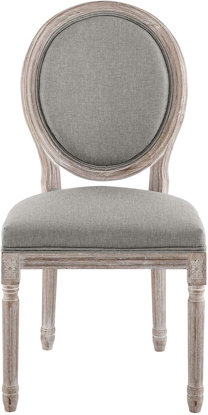 Modway Emanate Vintage French Upholstered Fabric Dining Side Chair