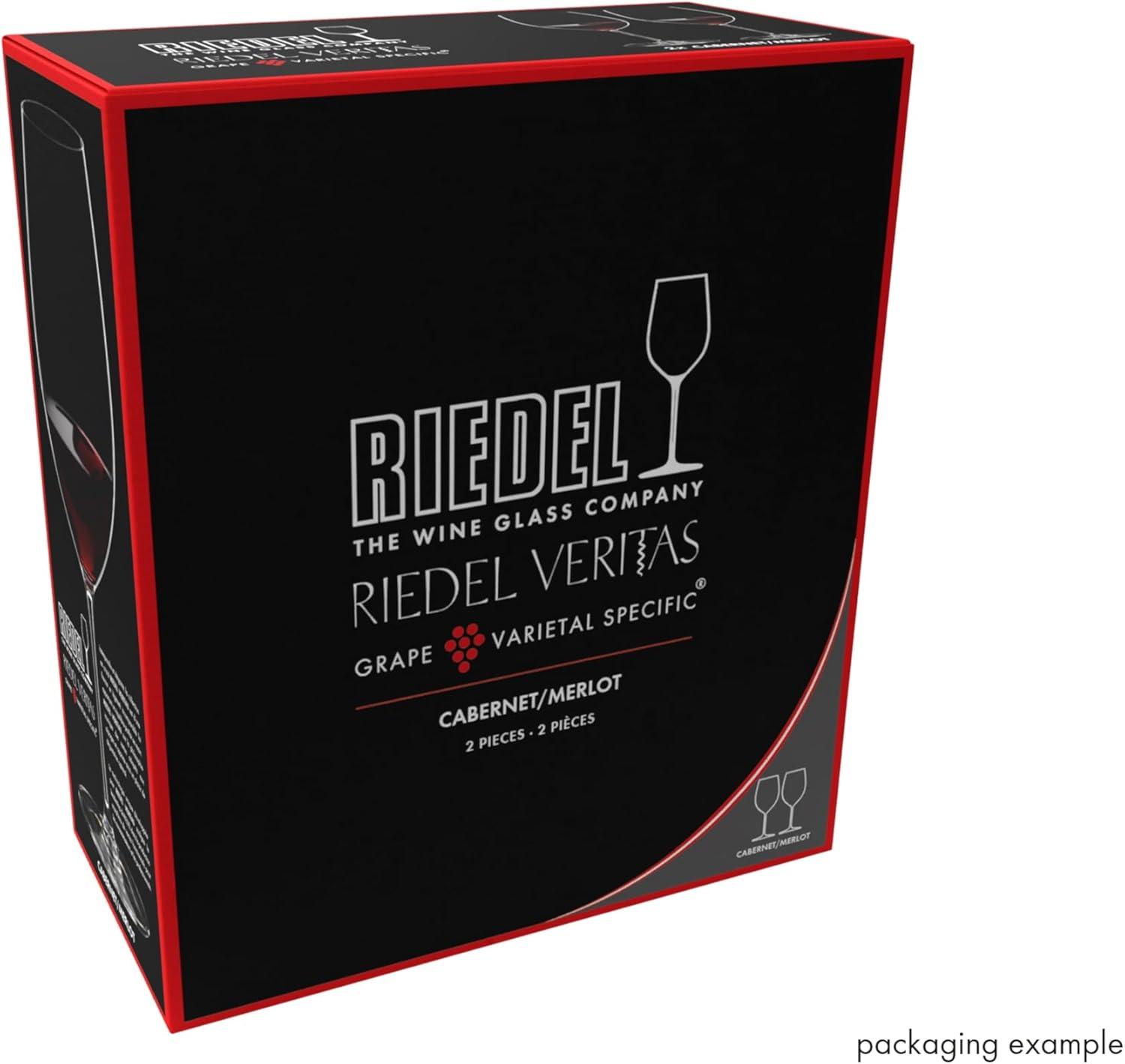 Riedel Veritas Dishwasher Safe Crystal Cabernet/Merlot Wine Glass (2 Pack)