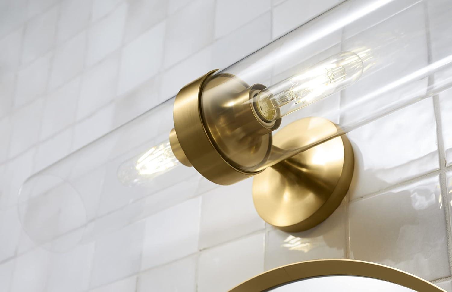 Purist™ 2 Light Indoor Bathroom Vanity Light Fixture, UL Listed