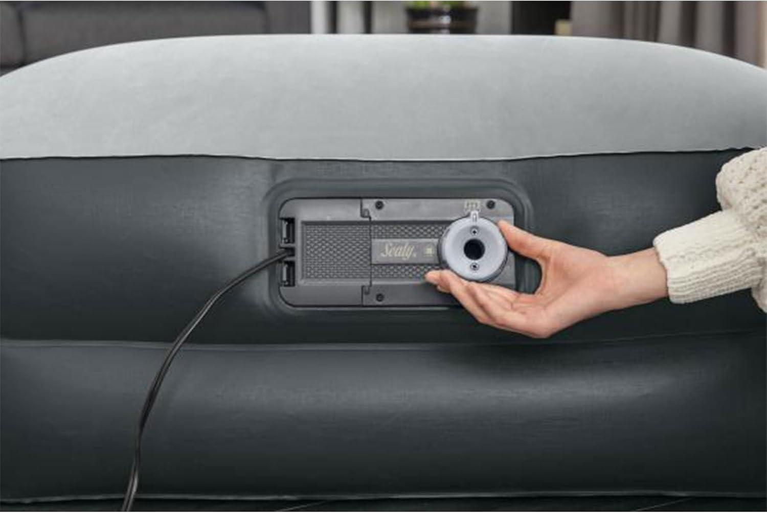 Sealy Tritech 16” Inflatable Air Mattress Bed with Built-in Pump, Storage Bag, and Repair Patch for Indoor and Outdoor Use, Twin