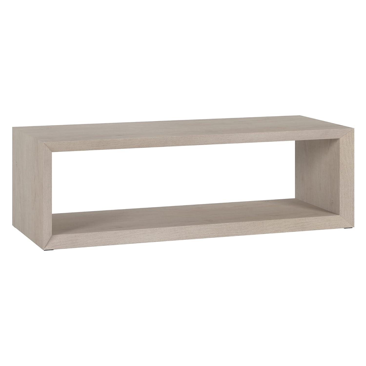 Samuelson Faux Wood Coffee Table With Shelf