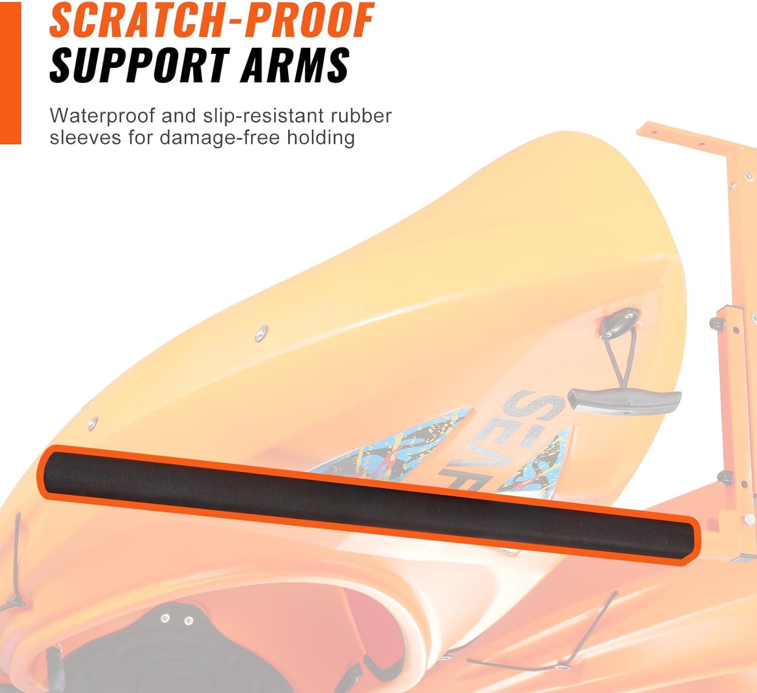 Steel Ceiling Mounted Adjustable Kayak Rack