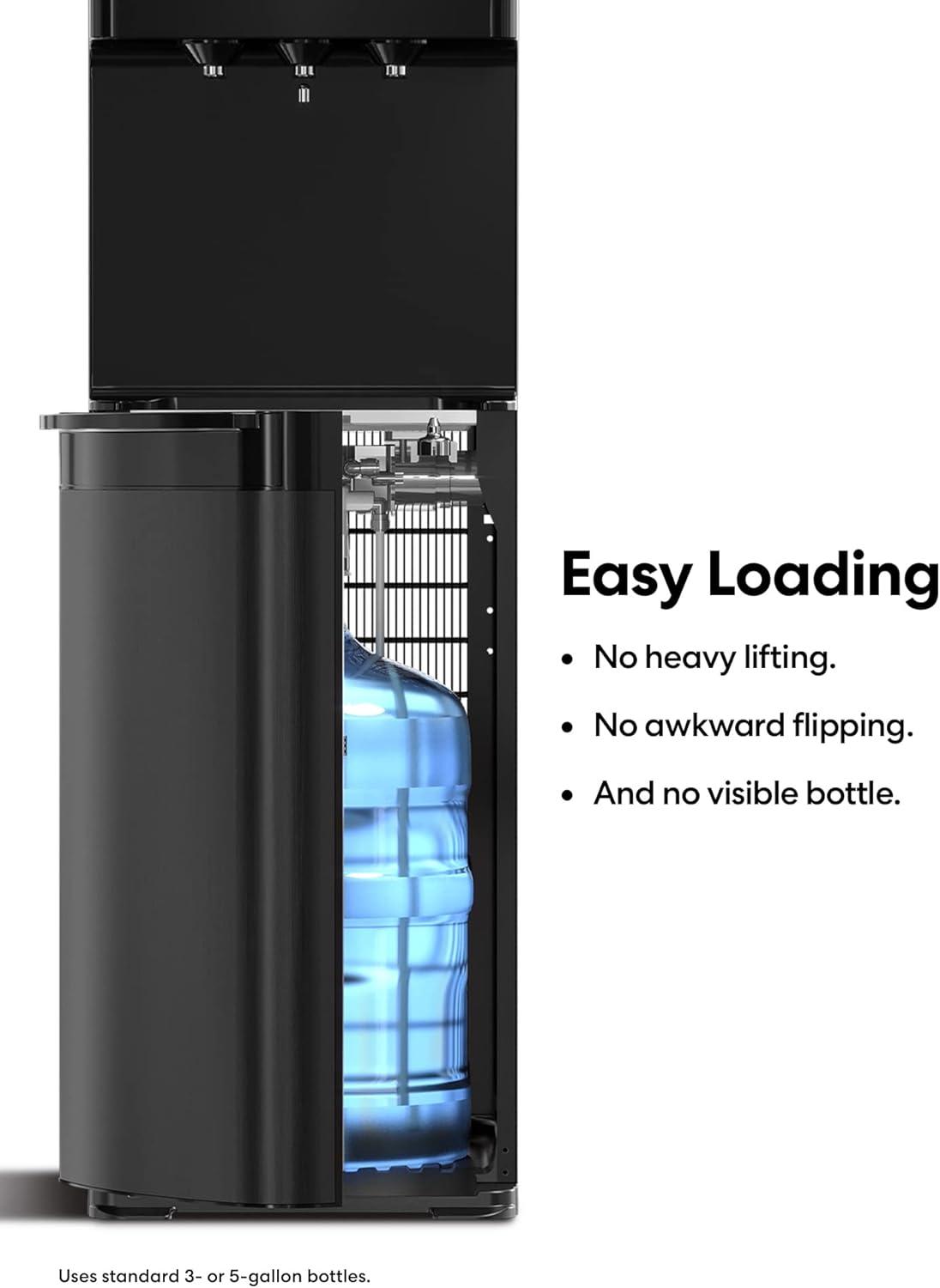 Brio Black Free Standing Bottom Loading Electric Water Dispenser