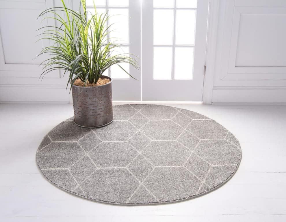 Unique Loom Trellis Frieze Geometric Trellis Indoor Woven Area Rug