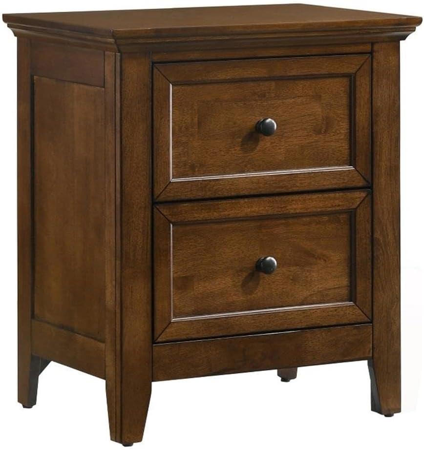 Intercon Furniture San Mateo Youth 2-Drawer Wood Nightstand in Brown