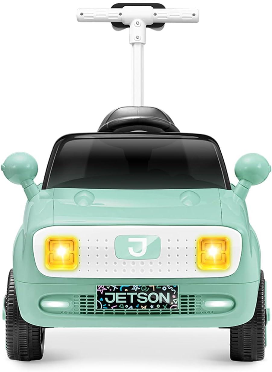 Jetson Mako Electric Motor Assist Ride-On Push Car - Green: Remote Control, Charger Included