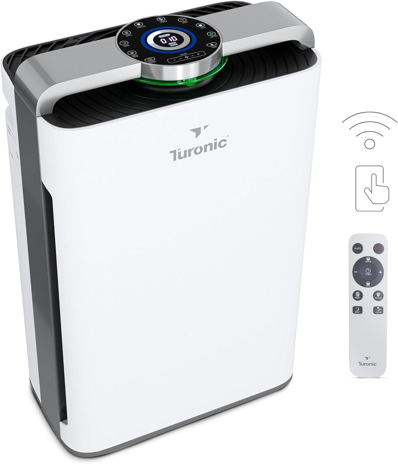 Turonic PH950 - Premium Hepa Air Purifier for Home with Humidifier