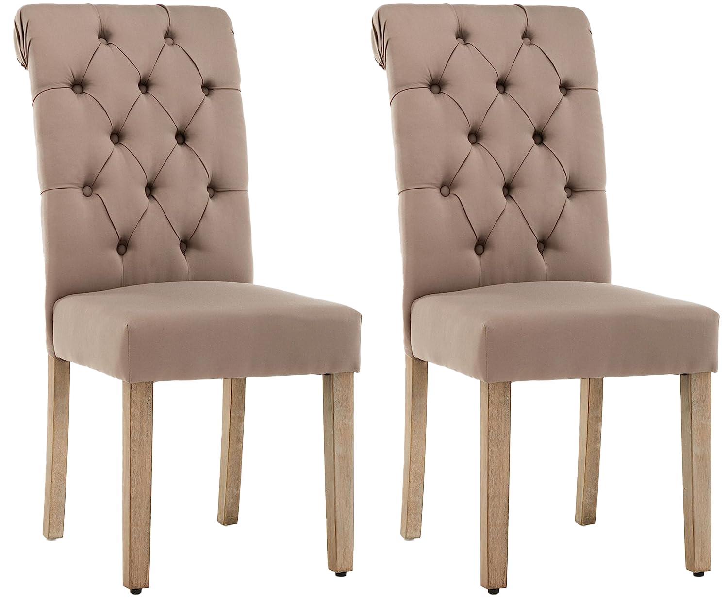 Ophelia & Co. Monarda 18.75'' H Tufted Upholstered Side Chair (Set of 2)