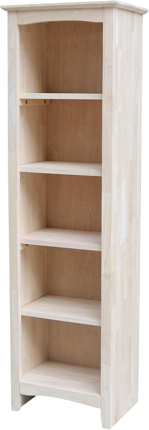 Shaker Bookcase Unfinished Brown - International Concepts