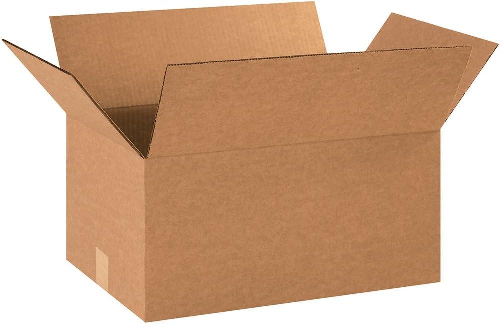 The Packaging Wholesalers Corrugated Boxes 18" x 12" x 9" Kraft 25/Bundle BS181209R