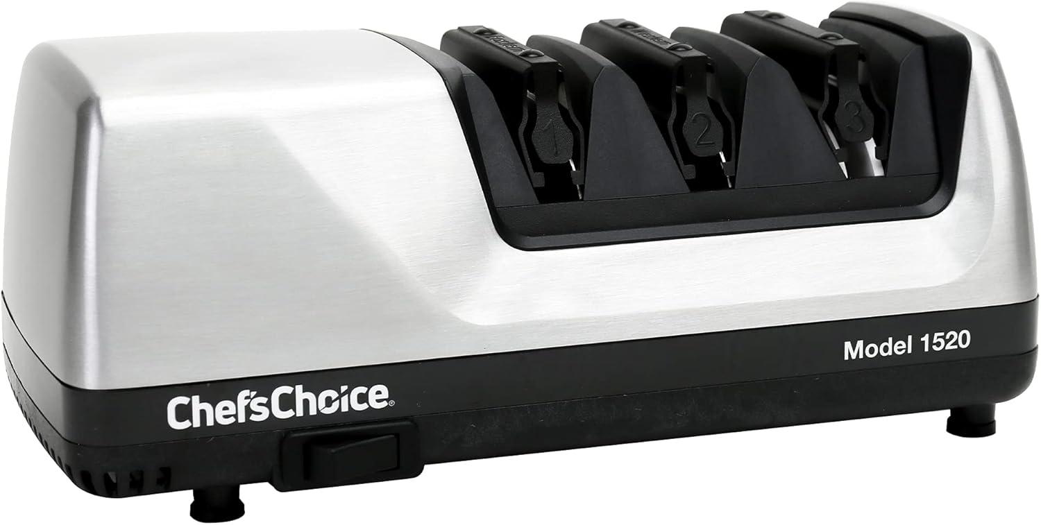 Chef'sChoice 1520 Brushed Metal Electric Knife Sharpener