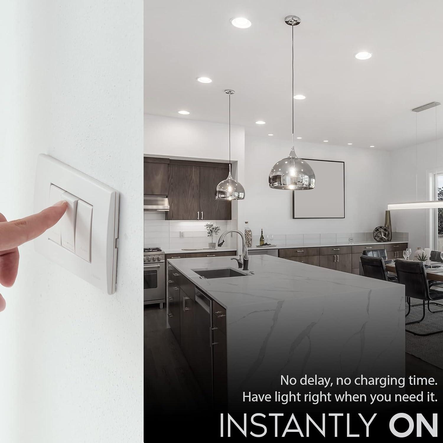 Luxrite BR30 LED Flood Light Bulb, 9W=65W, 4000K Cool White, 650 Lumens, Dimmable, UL Listed, E26 Base 1-Pack