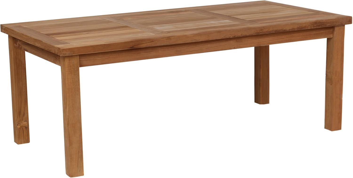 Rectangular Teak Outdoor Coffee Table, 48" x 24"